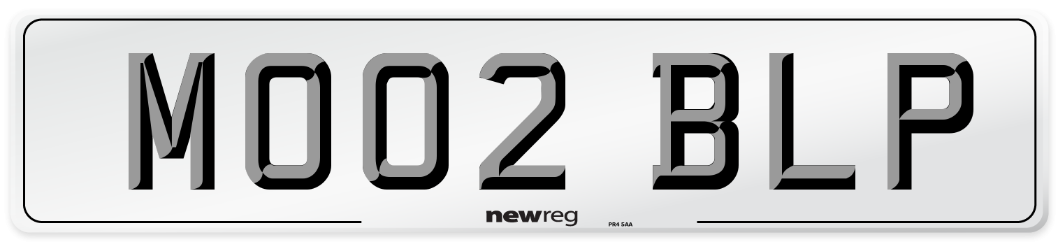 MO02 BLP Number Plate from New Reg